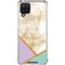Angled Marble Galaxy A12 Clear Case