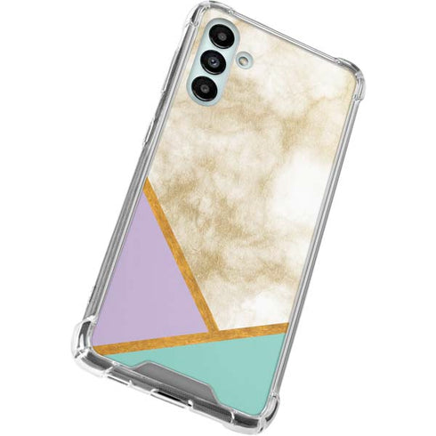 Angled Marble Galaxy A13 5G Clear Case
