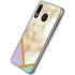 Angled Marble Galaxy A20 Clear Case