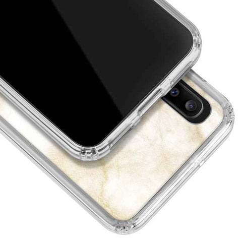 Angled Marble Galaxy A30 Clear Case