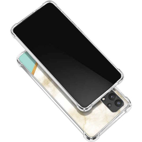 Angled Marble Galaxy A32 5G Clear Case