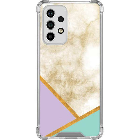 Angled Marble Galaxy A53 5G Clear Case