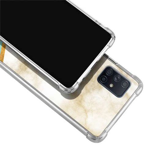 Angled Marble Galaxy A71 5G Clear Case
