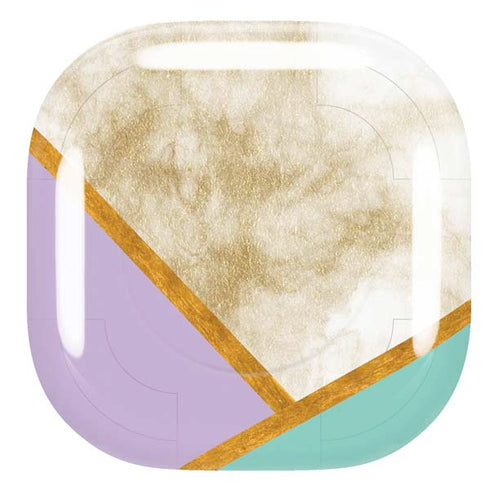 Angled Marble Galaxy Buds Live Skin