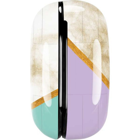 Angled Marble Galaxy Buds Live Skin