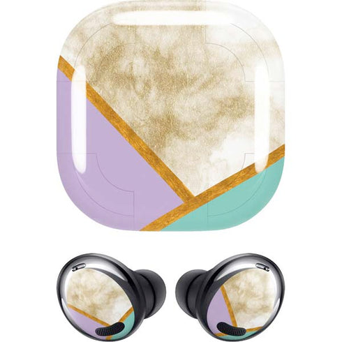 Angled Marble Galaxy Buds Pro Skin