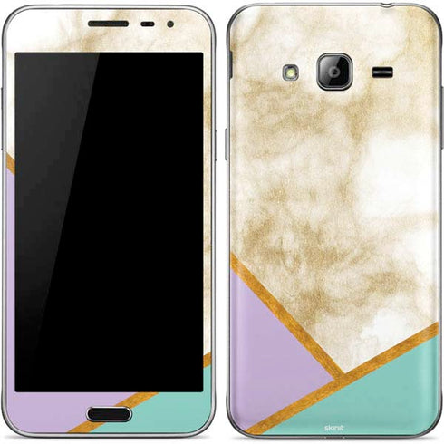 Angled Marble Galaxy J3 Skin