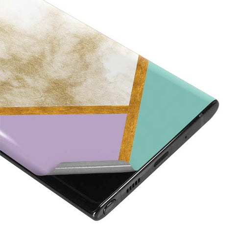 Angled Marble Galaxy Note 10 Plus Skin