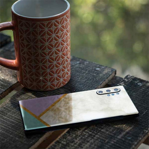 Angled Marble Galaxy Note 10 Plus Skin