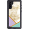 Angled Marble Galaxy Note 10 Waterproof Case