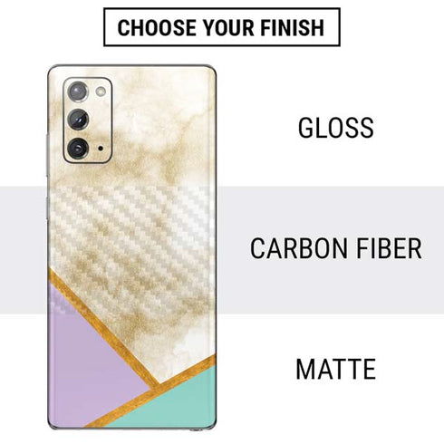 Angled Marble Galaxy Note20 5G Skin
