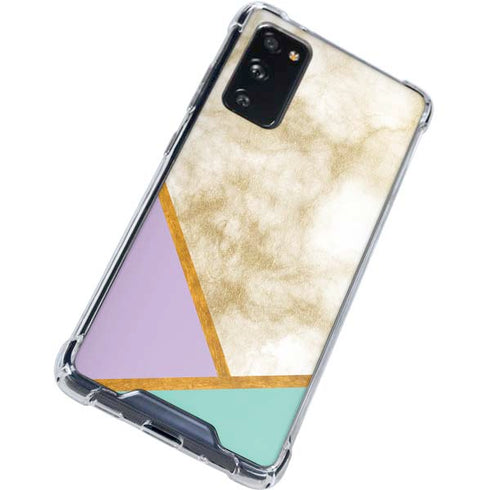 Angled Marble Galaxy S20 FE Clear Case