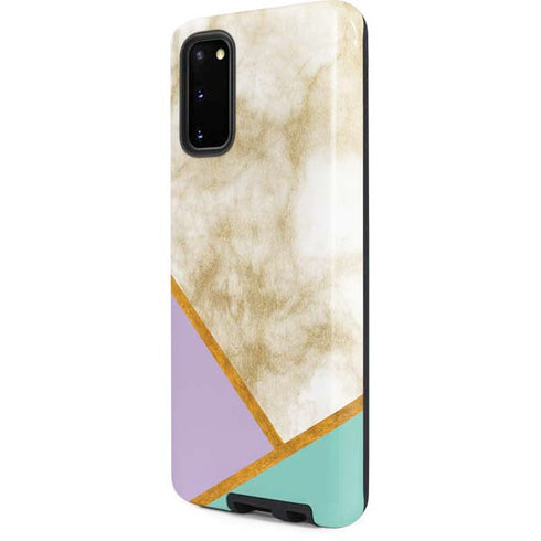 Angled Marble Galaxy S20 Pro Case