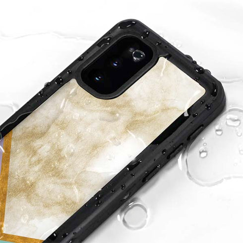 Angled Marble Galaxy S20 Waterproof Case