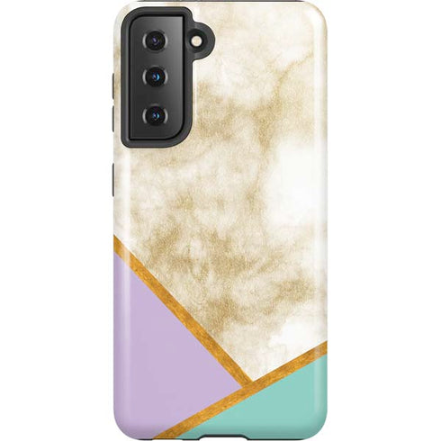 Angled Marble Galaxy S21 5G Pro Case