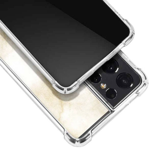 Angled Marble Galaxy S21 Ultra 5G Clear Case