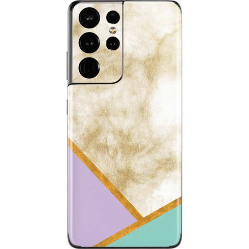 Angled Marble Galaxy S21 Ultra 5G Skin
