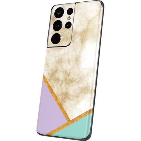 Angled Marble Galaxy S21 Ultra 5G Skin