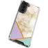 Angled Marble Galaxy S22 Clear Case