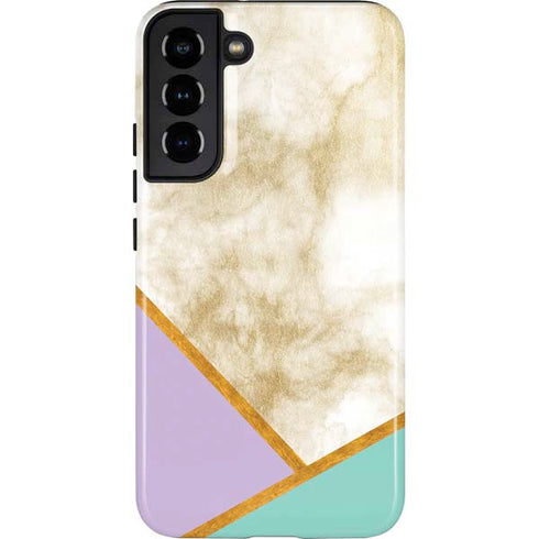 Angled Marble Galaxy S22 Plus Pro Case