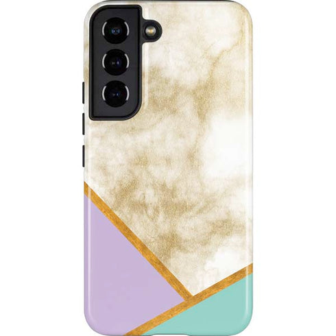 Angled Marble Galaxy S22 Pro Case