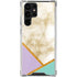 Angled Marble Galaxy S22 Ultra Clear Case