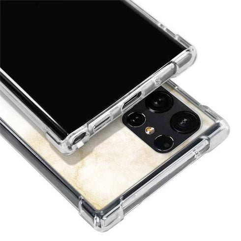 Angled Marble Galaxy S22 Ultra Clear Case