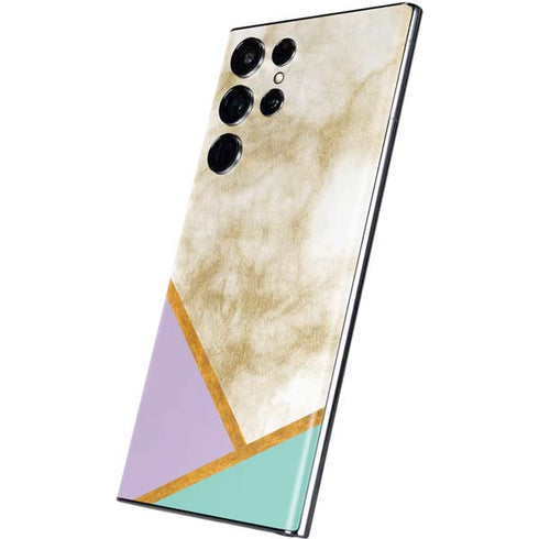 Angled Marble Galaxy S22 Ultra Skin