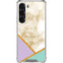 Angled Marble Galaxy S23 Clear Case