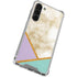Angled Marble Galaxy S23 Plus Clear Case
