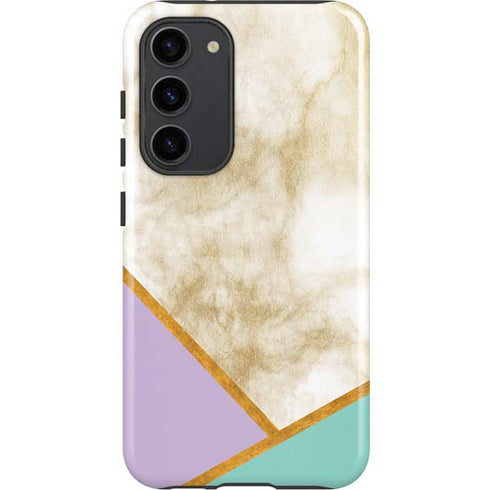 Angled Marble Galaxy S23 Plus Pro Case
