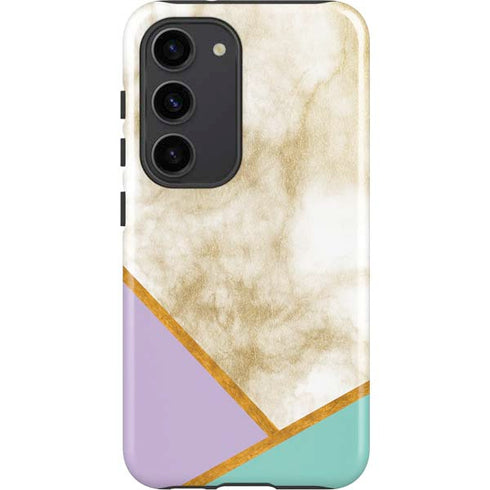 Angled Marble Galaxy S23 Pro Case