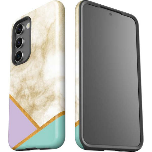 Angled Marble Galaxy S23 Pro Case