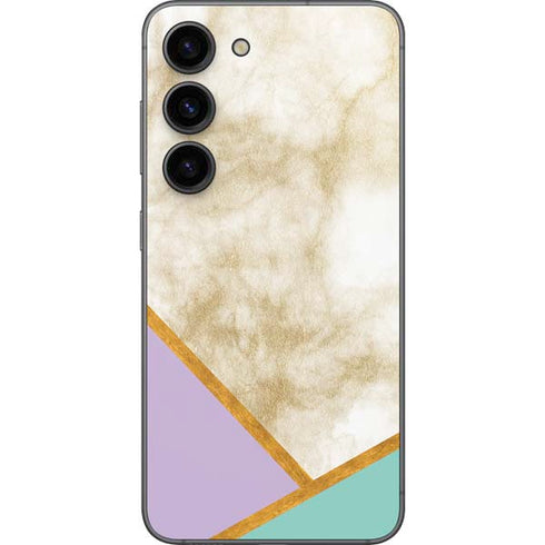 Angled Marble Galaxy S23 Skin