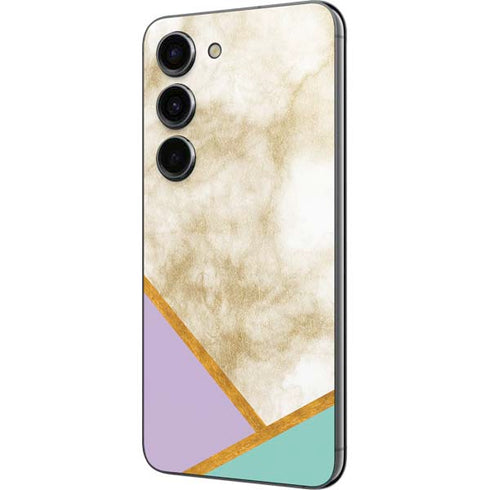 Angled Marble Galaxy S23 Skin