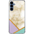 Angled Marble Galaxy S24 Clear Case
