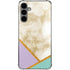 Angled Marble Galaxy S24 Plus Clear Case