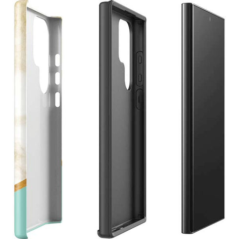 Angled Marble Galaxy S24 Ultra Impact Case