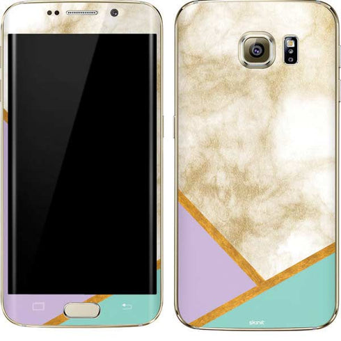 Angled Marble Galaxy S7 Edge Skin