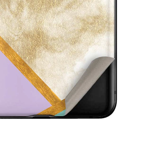 Angled Marble Galaxy Z Flip Skin