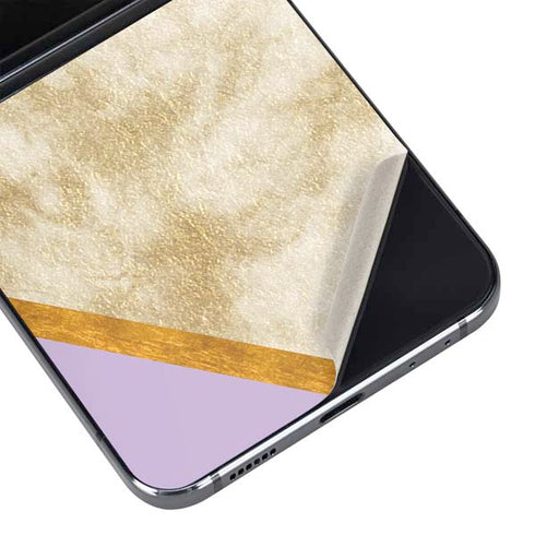 Angled Marble Galaxy Z Flip5 5G Skin