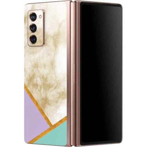 Angled Marble Galaxy Z Fold2 5G Skin