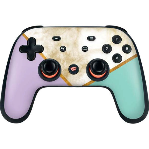 Angled Marble Google Stadia Controller Skin