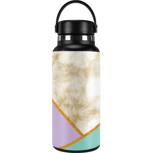 Angled Marble Hydro Flask 32oz Wide Mouth Skin