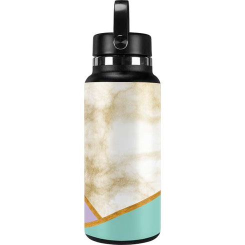 Angled Marble Hydro Flask 32oz Wide Mouth Skin