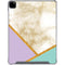 Angled Marble iPad Pro 12.9in (2020) Clear Case