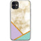 Angled Marble iPhone 11 Clear Case