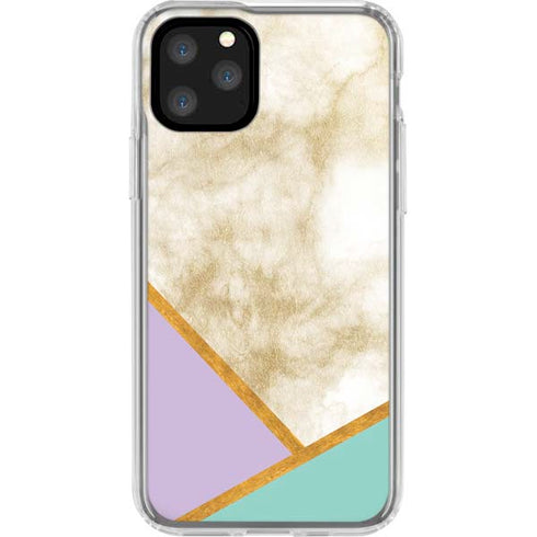 Angled Marble iPhone 11 Pro Clear Case