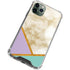 Angled Marble iPhone 11 Pro Max Clear Case