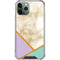 Angled Marble iPhone 11 Pro Max Clear Case